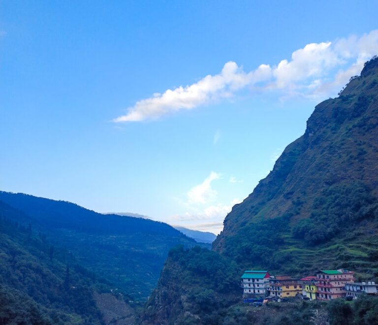 a town in the mountains